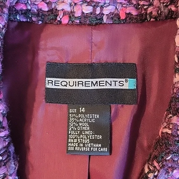 Requirements Wool Blend Tweed Blazer - Picture 5 of 6